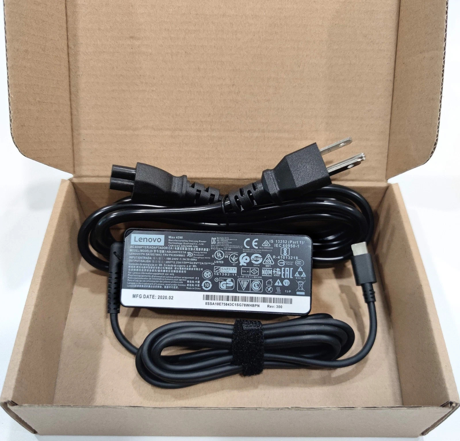 Genuine 45W USB-C Charger For Lenovo ThinkPad T470 T470s T480 T480s T580 T580s
