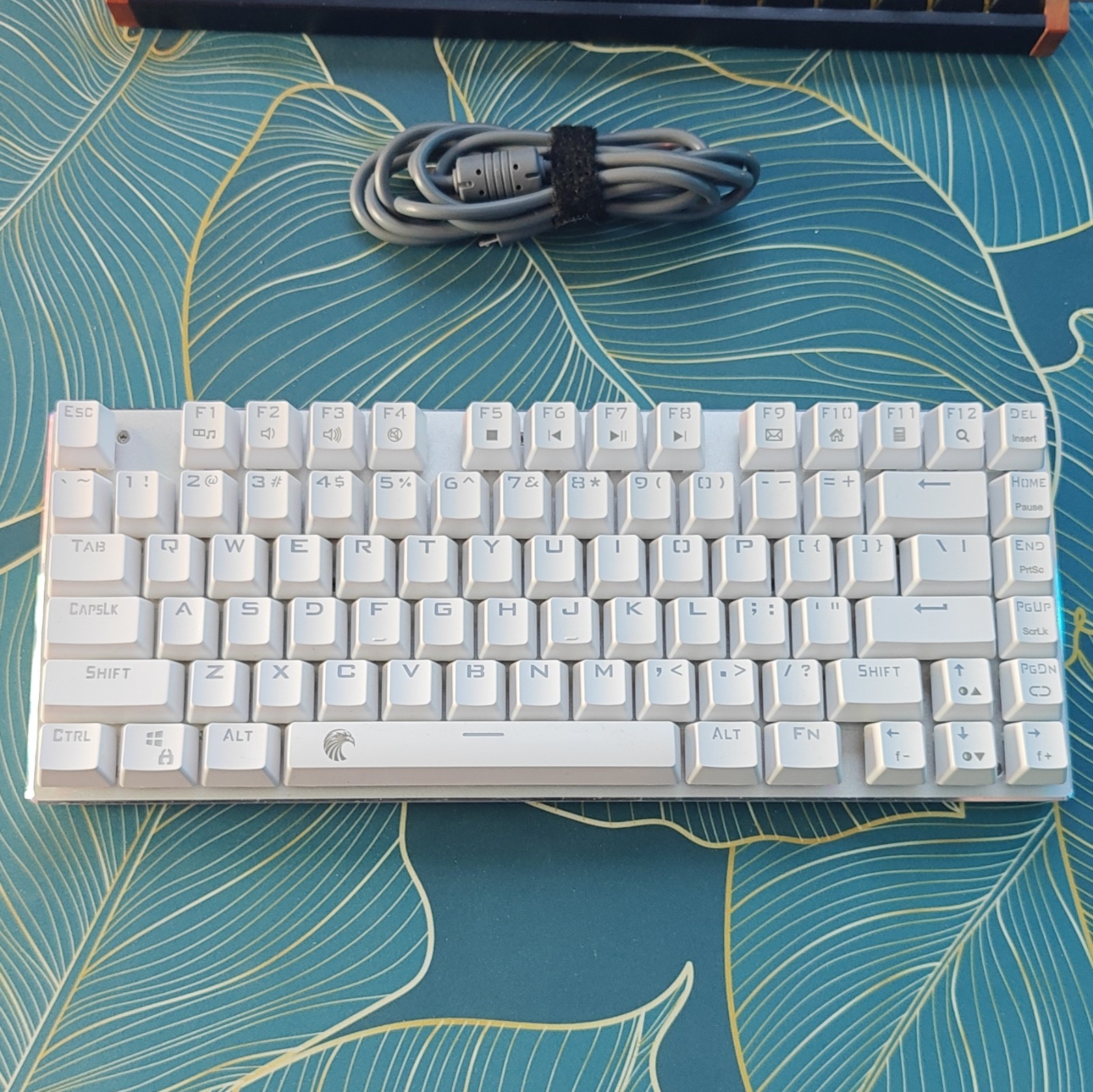 E-YOOSO Super Scholar Z-88 RGB Wired Mechanical Keyboard 81-Key White QWERTY