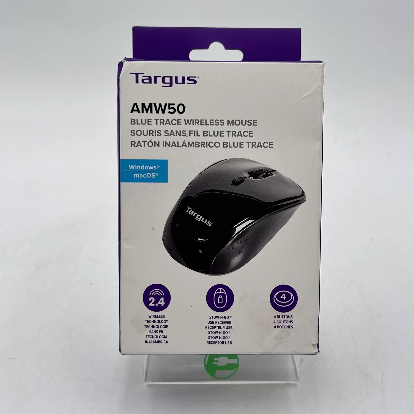 New Targus Blue Trace AMW50 Wireless Mouse Black