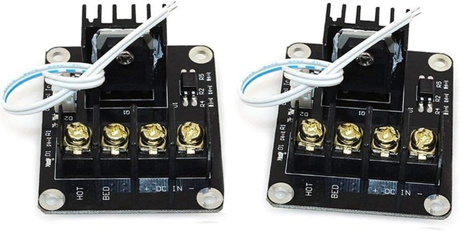 2Pcs Heat Bed Power Module Expansion Hot Bed MOS Tube for 3D Printer