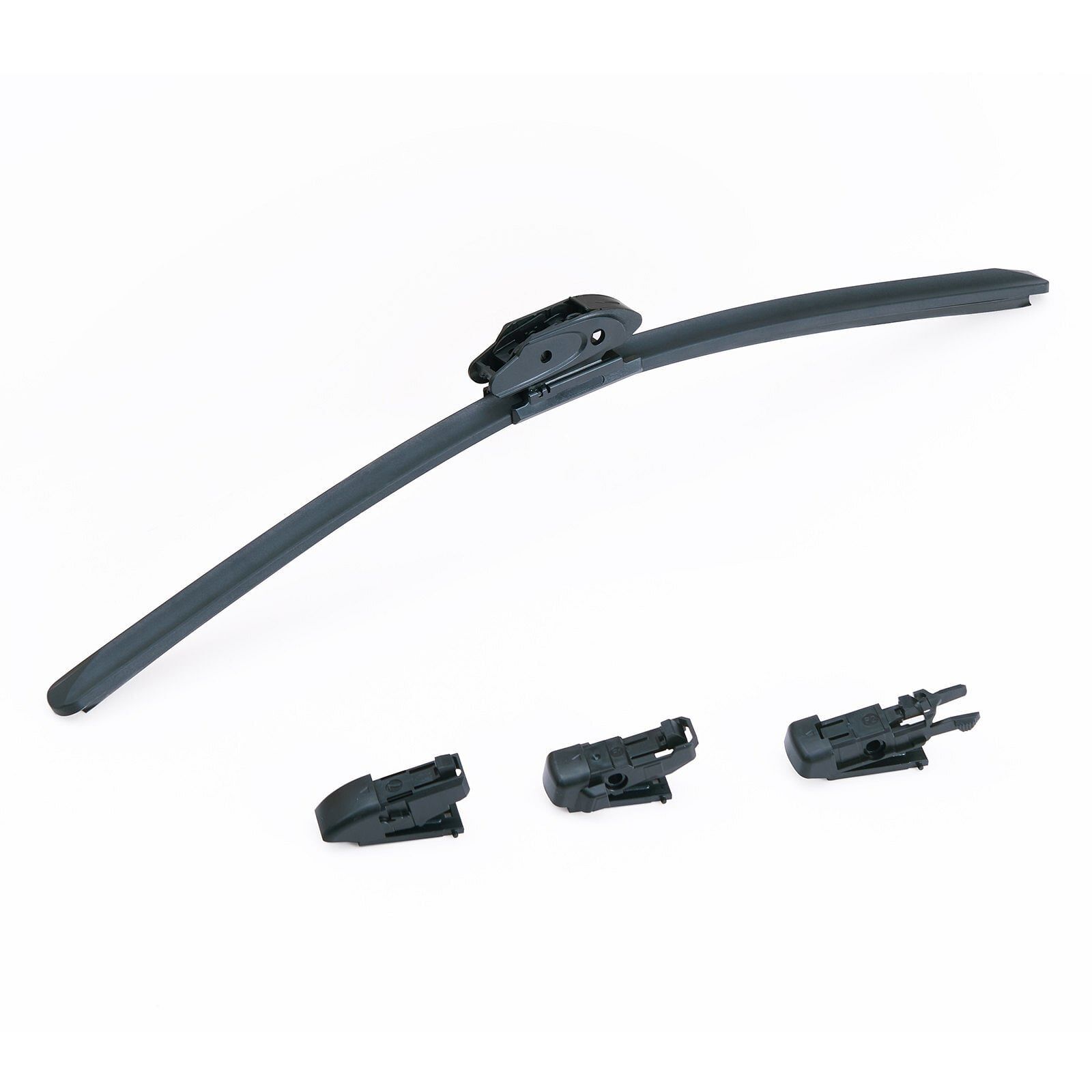 24" Rubber Wiper Blades, 61 cm Universal Replacement Wind Shield Wiper, Low Nois