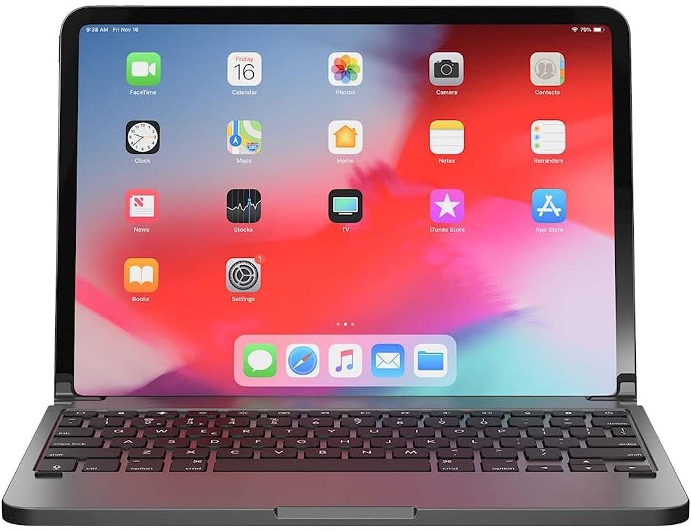Brydge 11.0 Pro Aluminum Backlit Wireless Keyboard for iPad Pro 11" | Space Gray