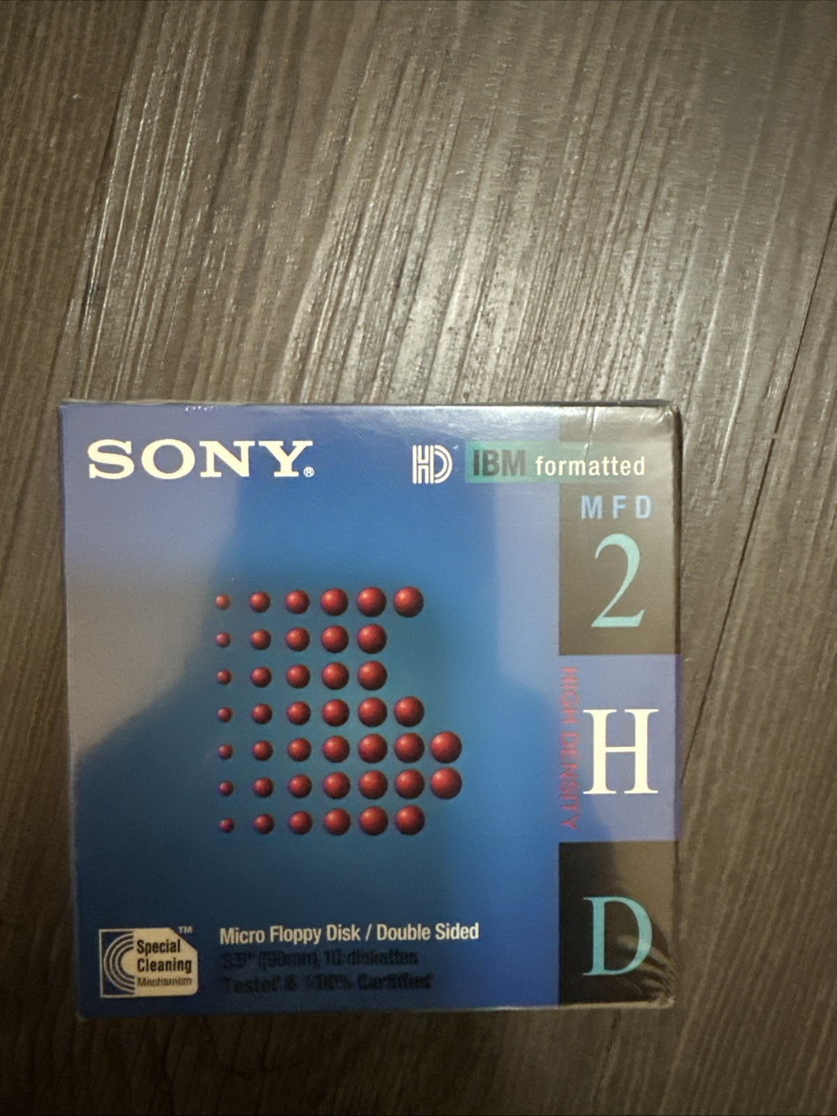 Sony 10-pack MFD 2HD 3.5" Micro Floppy Disk IBM Formatted New & Sealed