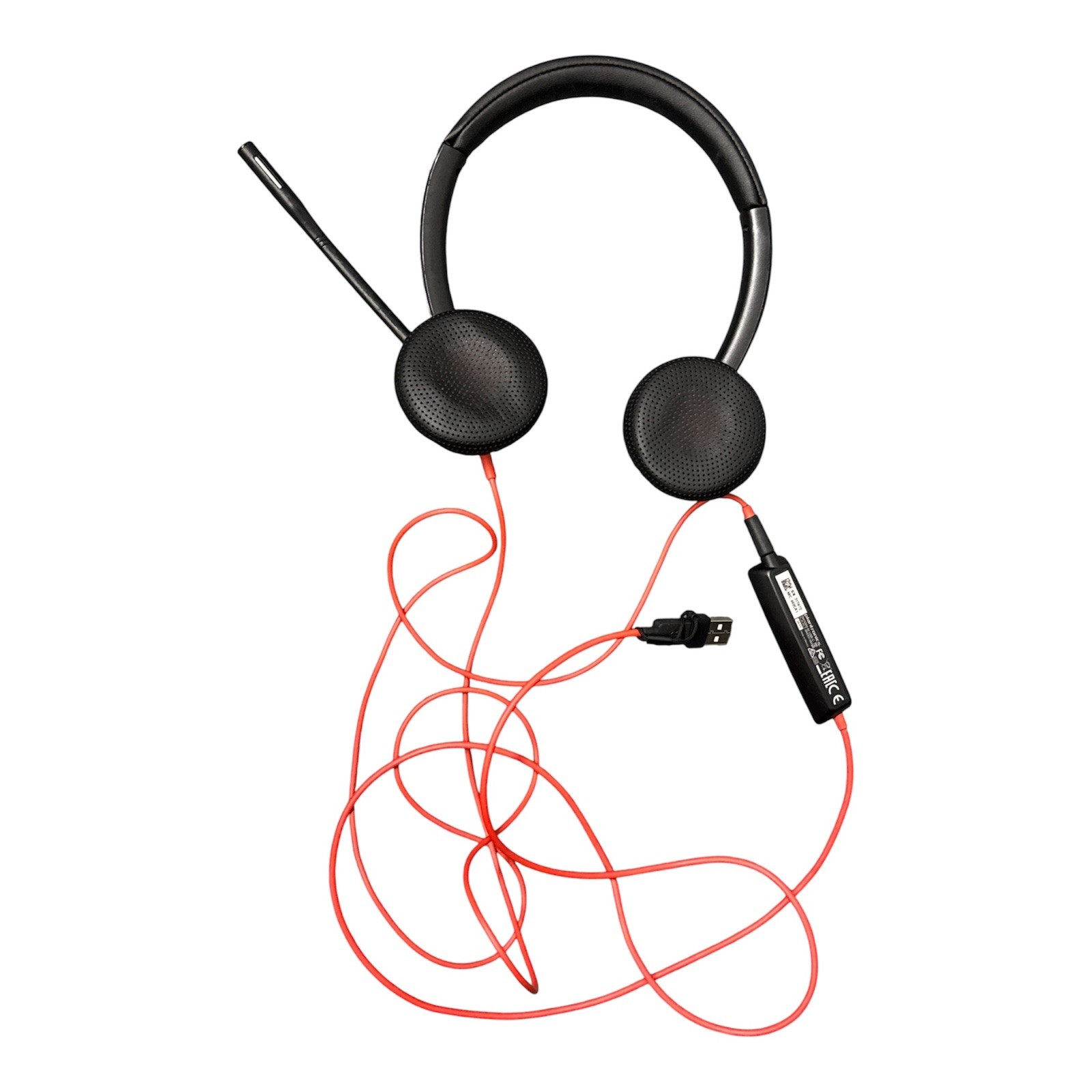 Plantronics Poly Blackwire C3220 USB Over Ear Headset Black Gently used TESTED