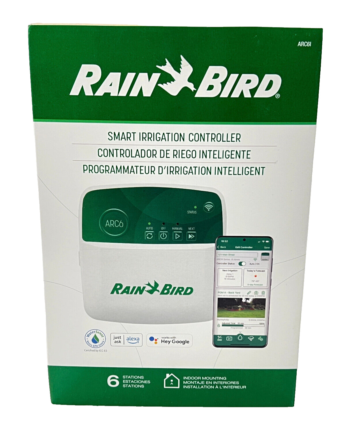Rain Bird ARC6l 6 Station Smart Irrigation Controller *NEW* SEALED