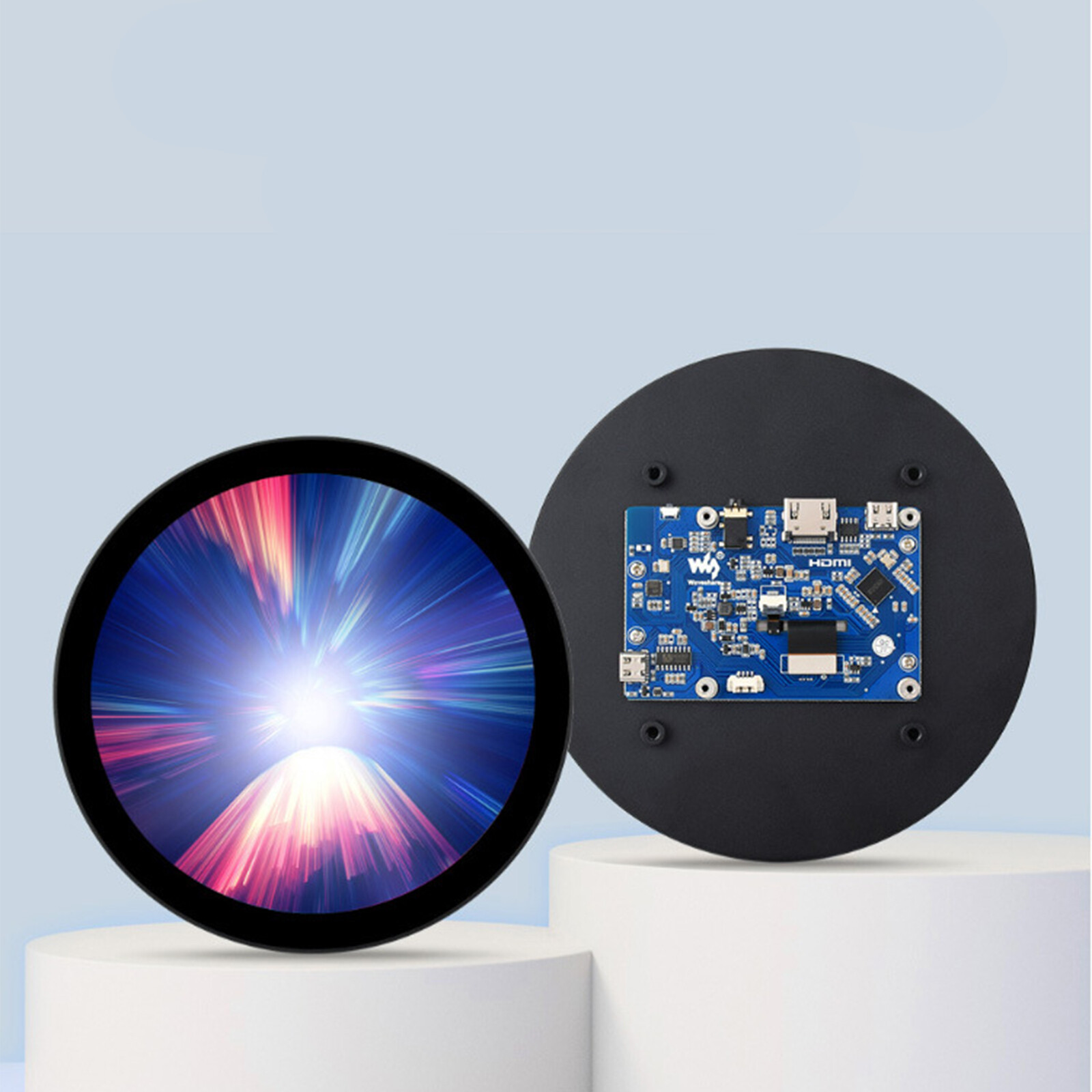 5 In Round Touch Display IPS 1080P 60Hz 10 Points 5V Type C Round LCD Module New