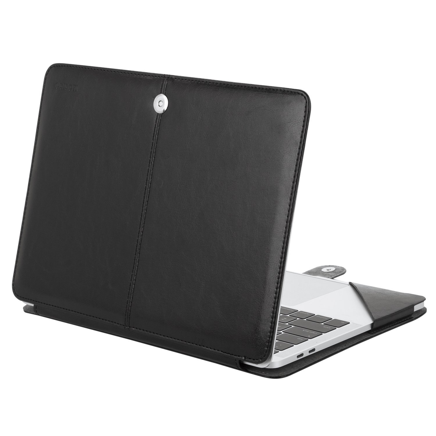 Mosiso PU Leather Stand Case Cover for Mac Pro 13 15 Touch Bar 2018 A1989 A1990