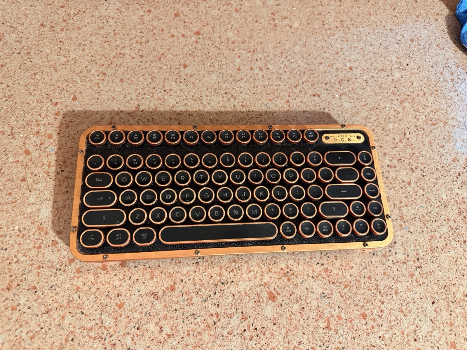 Azio Retro Classic Ltd.  Ed. Bluetooth/USB Keyboard for Mac & PC, Back-lit Keys