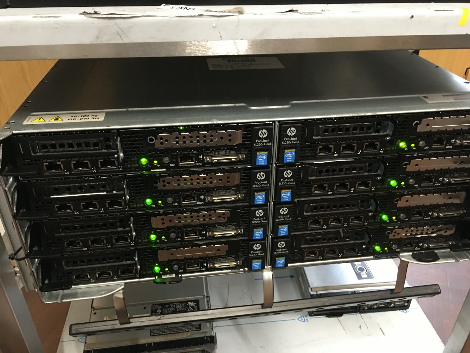 HPE PROLIANT S6500 SPECIAL SCALABLE SYSTEM  4U Chassis 8 xHPESL230s Gen8 Nodes