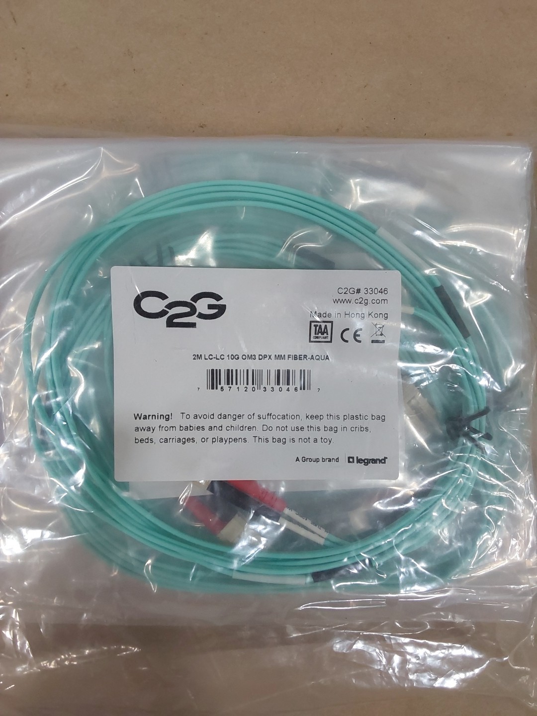 NEW Legrand VS 2M LC LC OM4 DPX PVC (LOT OF 10)....V1
