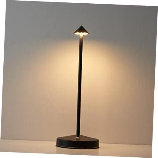 Cordless Table Lamps,Rechargeable Led Touch Bar Lamp, Portable Battery Black