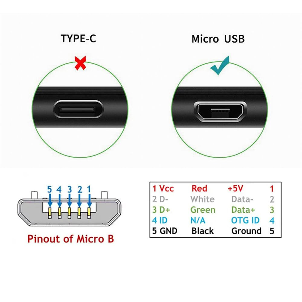 90 Degree Micro USB2.0 Male to Micro USB Male 5Pin Ultra Slim Flat Data Charg...