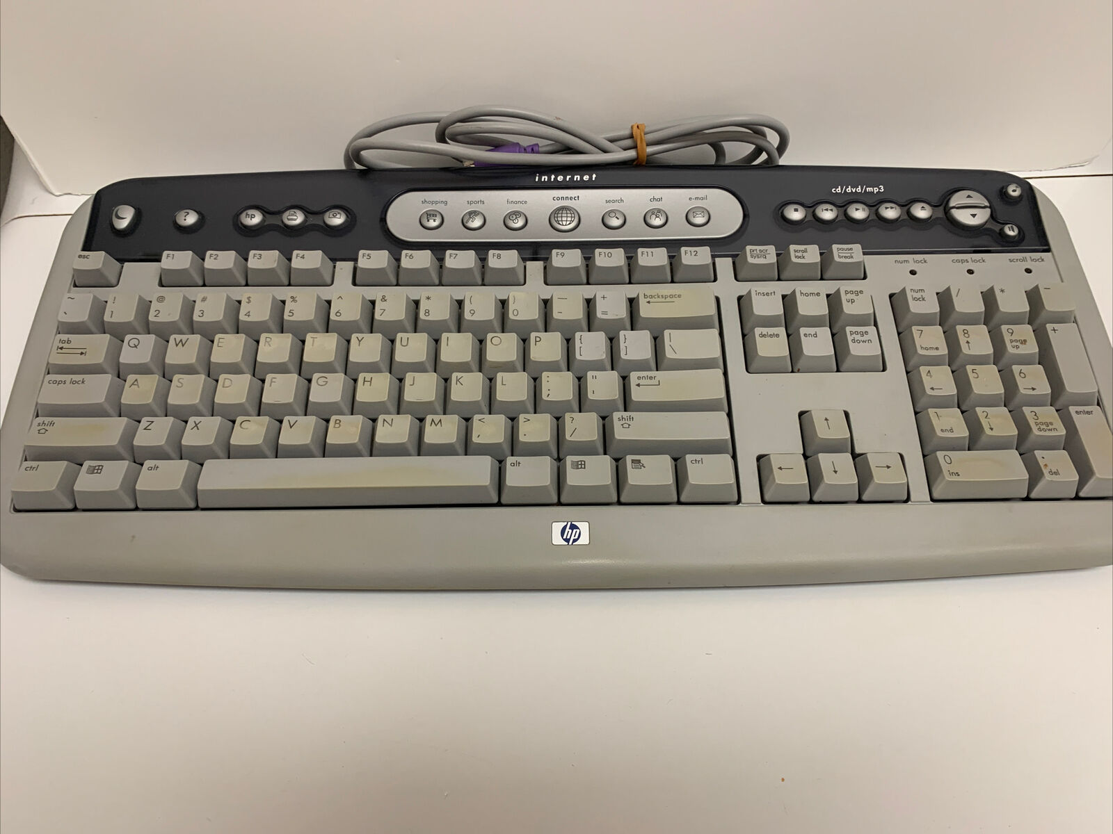 Vintage HP PS/2 Keyboard, NOS, For Windows ME, Internet/Multimedia Shortcut Keys