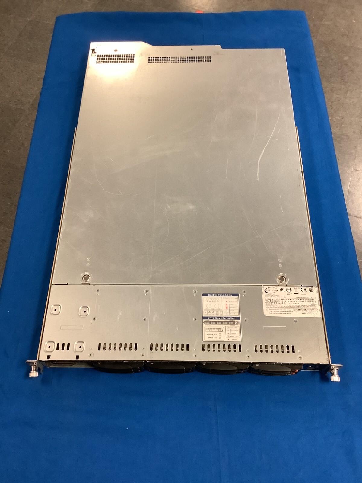 Supermicro SYS-1028U-TNRTP+ 750Wx2 PSU  Fans and cables heatsink