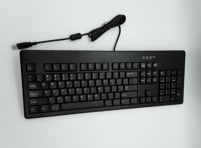TG3 ELECTRONICS USB FULL SIZE USA COMPUTER KEYBOARD WITH NUMBER PAD - KBA-K104I