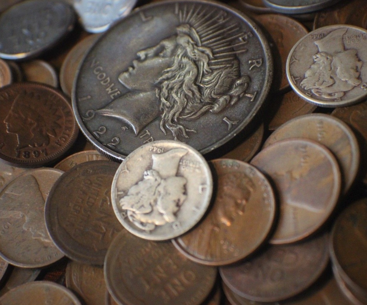 Mouse Pad USA US coins Peace dollar indian cent mercury dime Awesome EXCLUSIVE