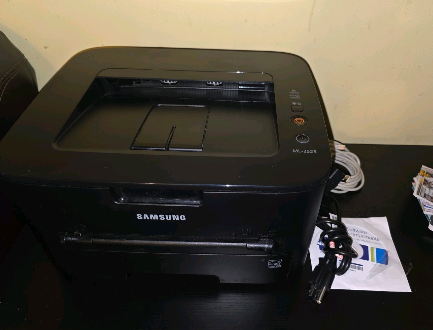 Samsung ML-2525 Workgroup Laser Printer Tested W/ Cords Fully Functional