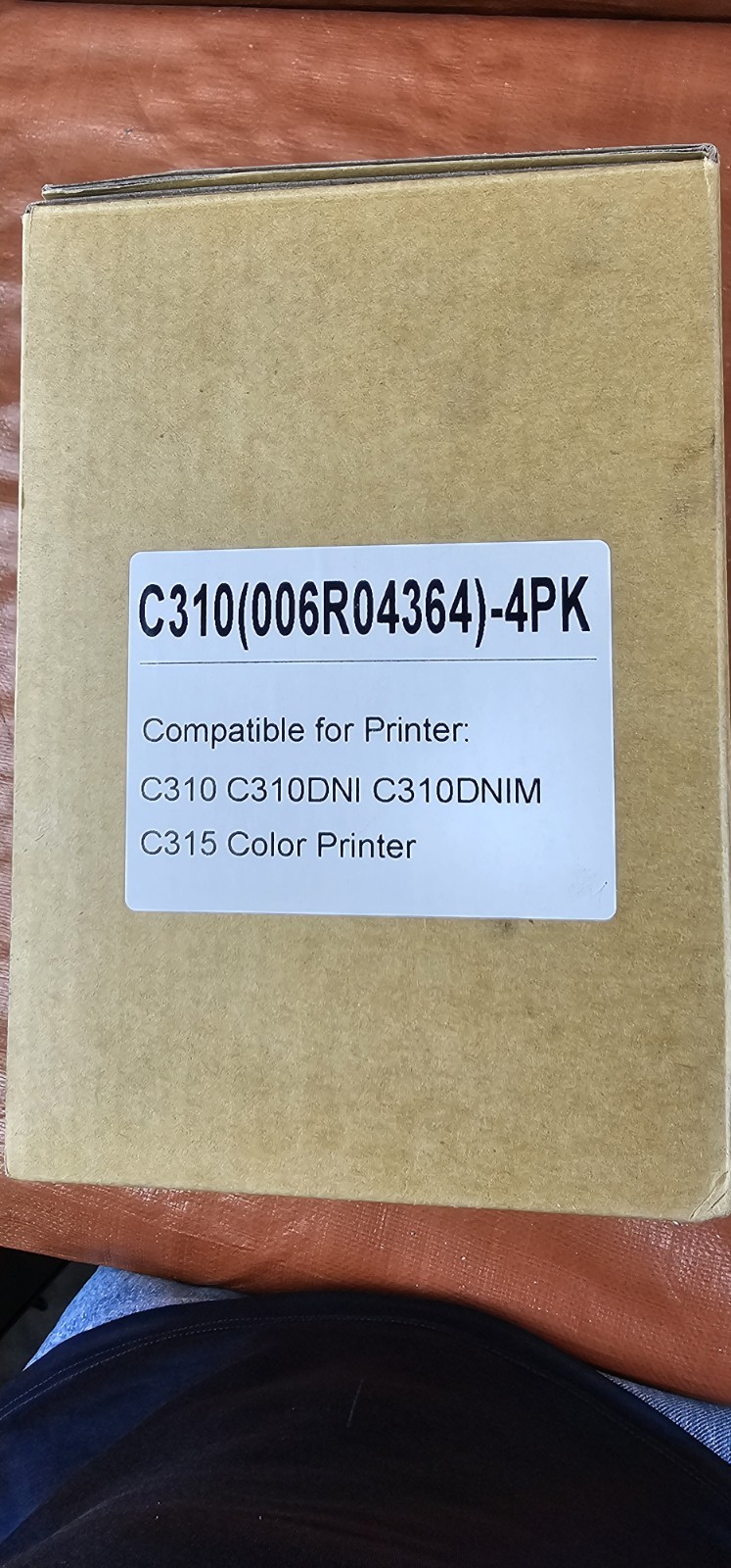 C310 C315 High Yield Toner 4-Pack Compatible Xerox 006R04364 Black Cyan M Y