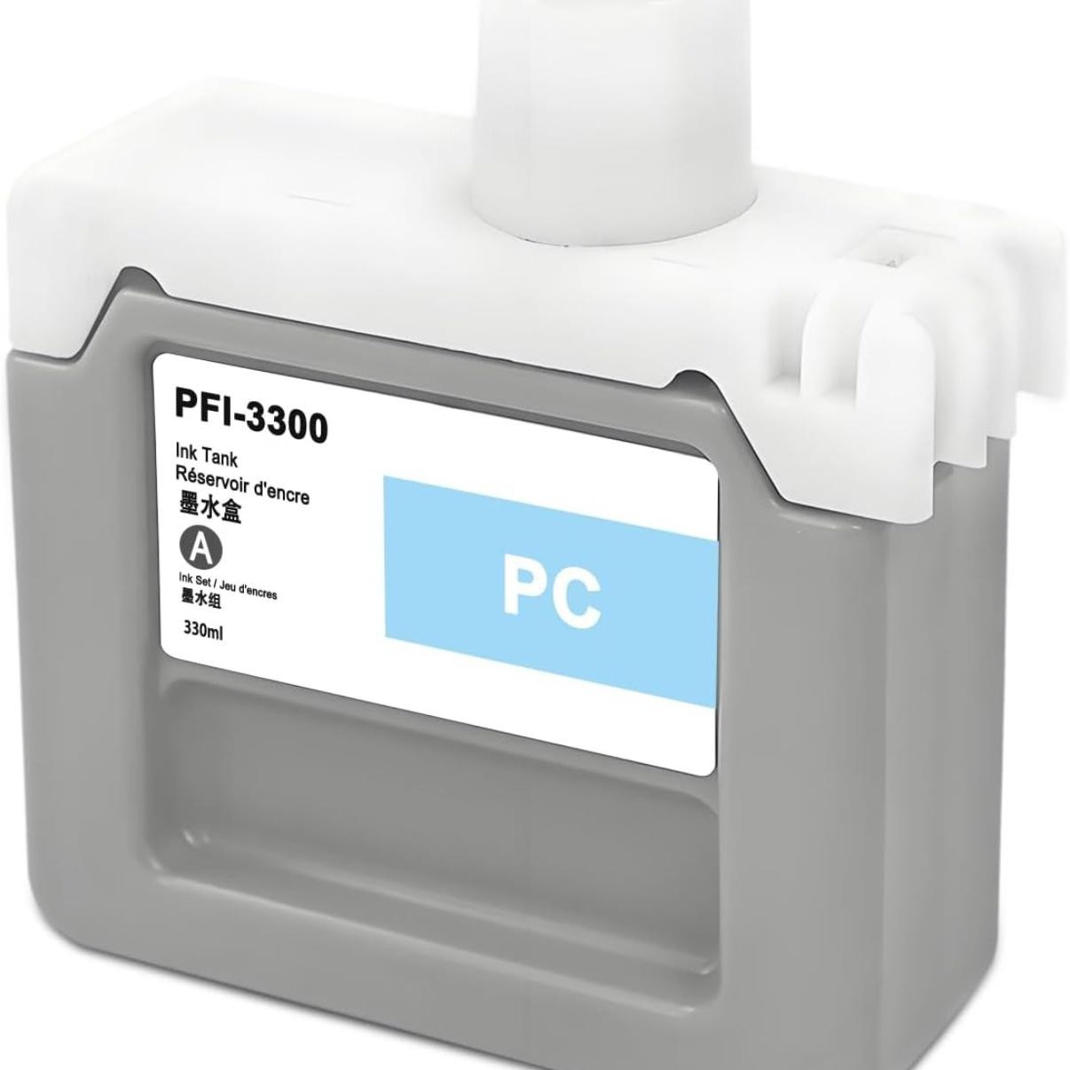 KSUMEI PFI-3300B Photo Cyan Ink Cartridge 330ml For Canon ImagePROGRAF PRO-2600