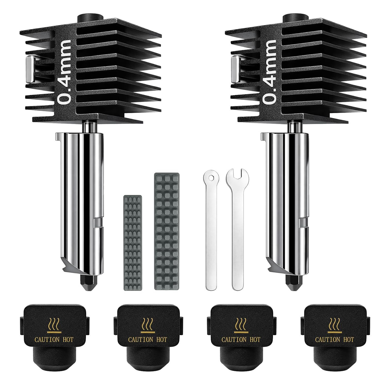 A1/A1 Mini/A2L 0.4Mm Hardened Steel Nozzle for Bambu Lab,2 Pack