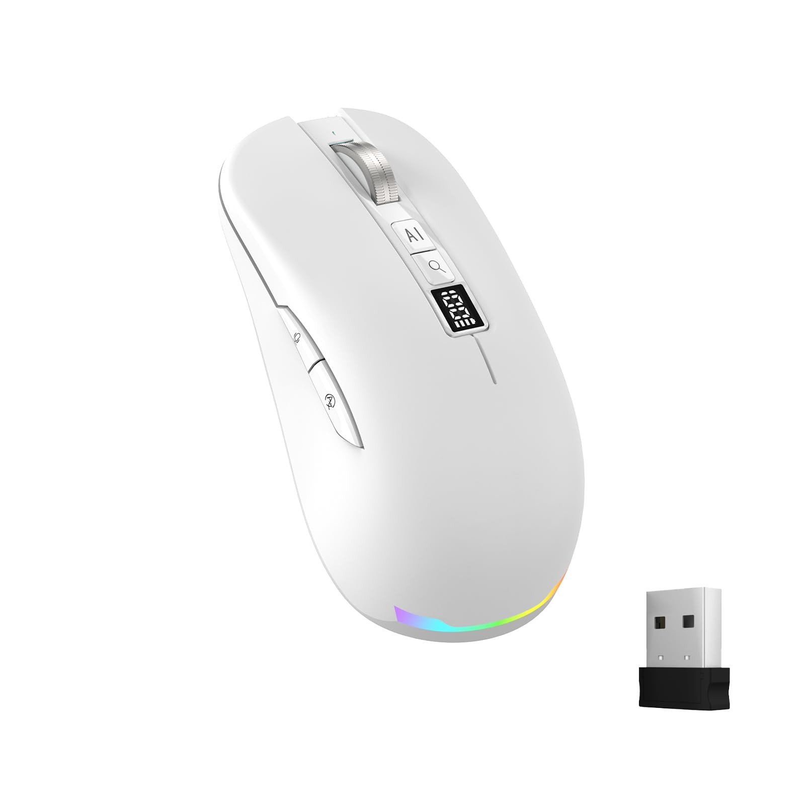 GAMINJA Ai Mouse with Voice Typing,Smart Voice Typing Mouse Multi Language Ai Vo