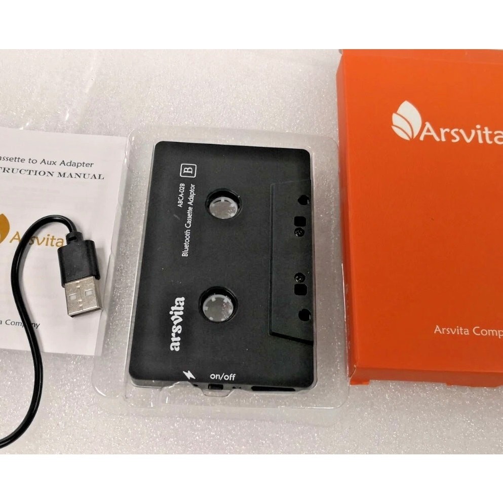 Arsvita Car Audio Bluetooth Wireless Cassette Receiver, Tape Player Bluetooth 5.