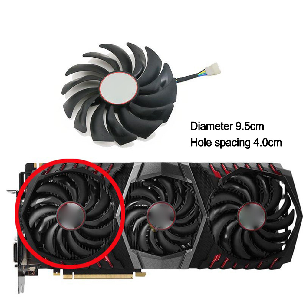 For MSI GTX1080ti GAMING TRIO Graphics Cooling Fan 95mm 85mm 4Pin PLD10010S12HH