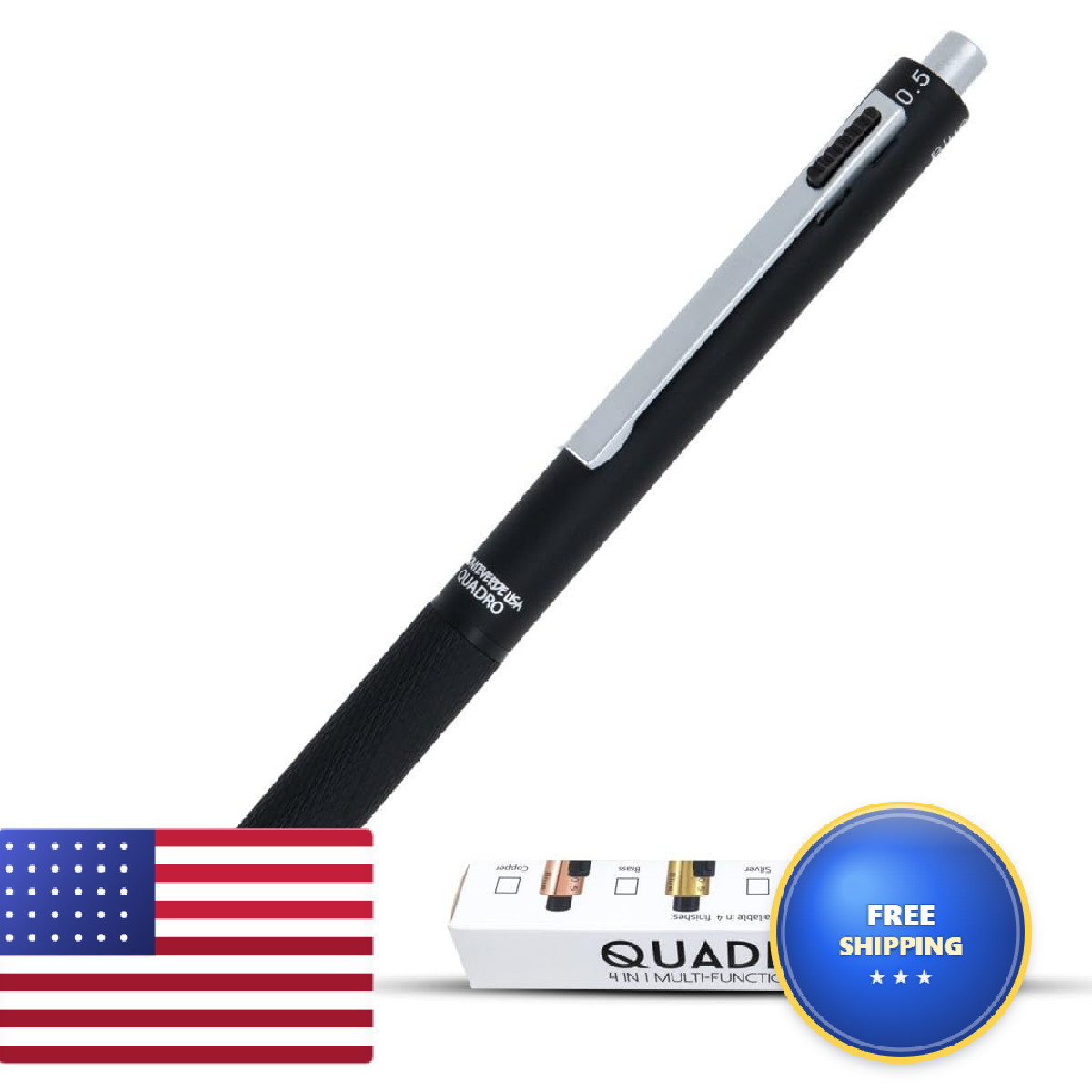 Monteverde Usa Quadro 4-In-1 Multifunction Pen - - - Barrel
