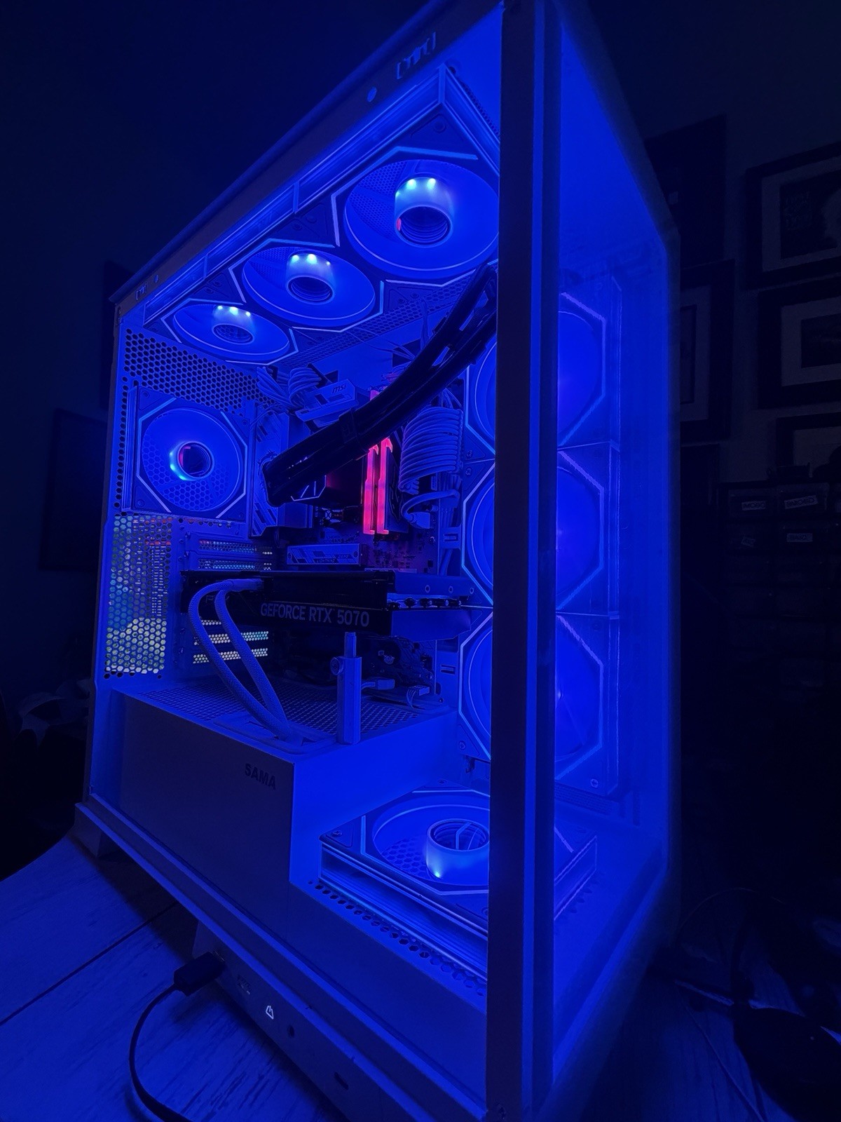 Higher End Hand Built Custom Gaming Pc Rtx 5070 7800x3d 2tb Nvme 32gb Ddr5