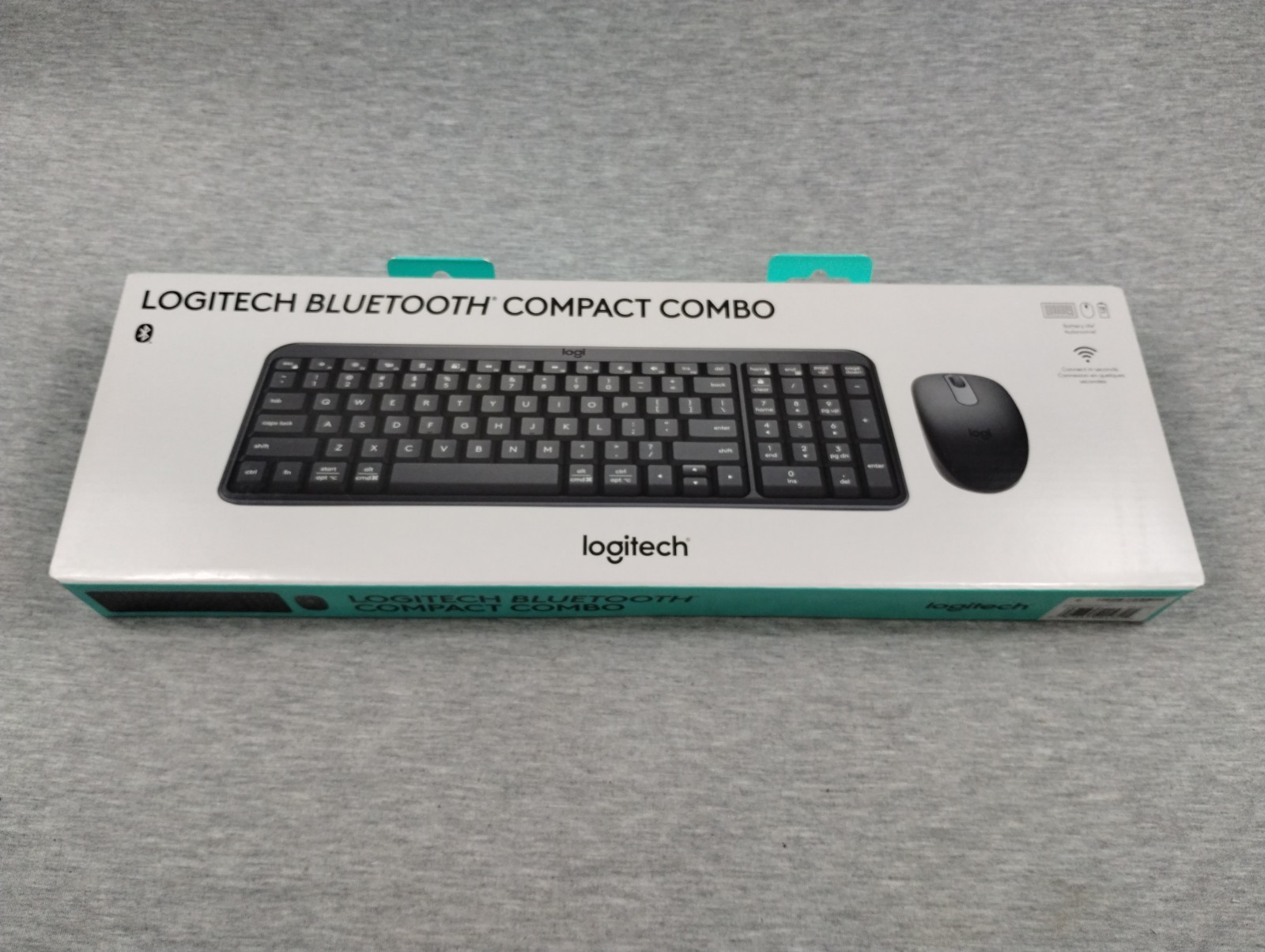 Logitech BLUETOOTH Black Compact Combo Wireless Keyboard & Mouse 920-013507 NEW