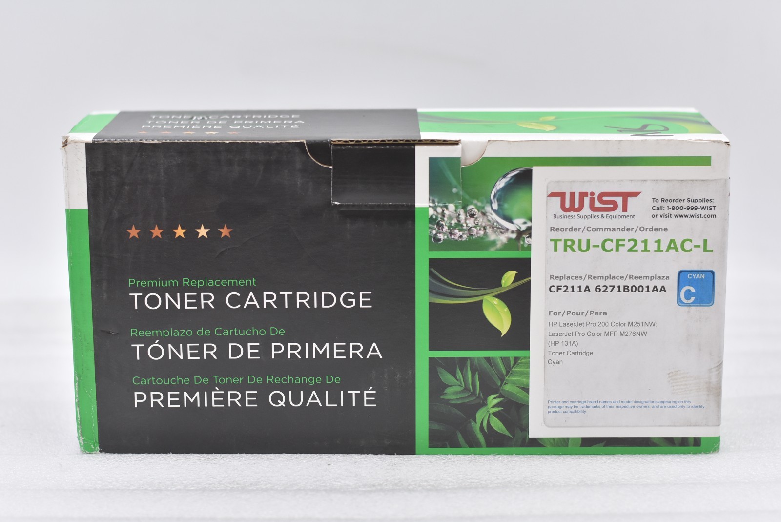 Wist Premium Replacement Cyan Toner Cartdridge CF211A 6271B001AA