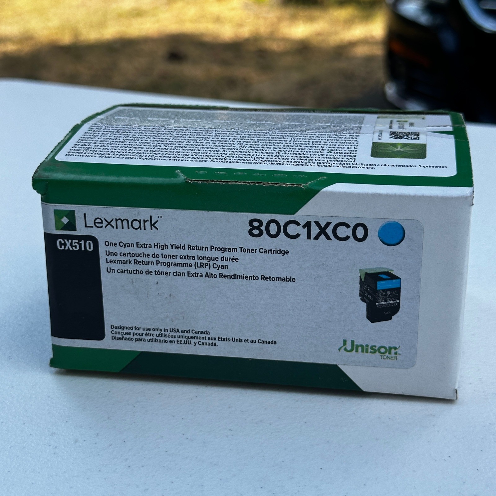 Genuine Lexmark 80C1XC0 Cyan Extra High Yield Toner Cartridge CX510