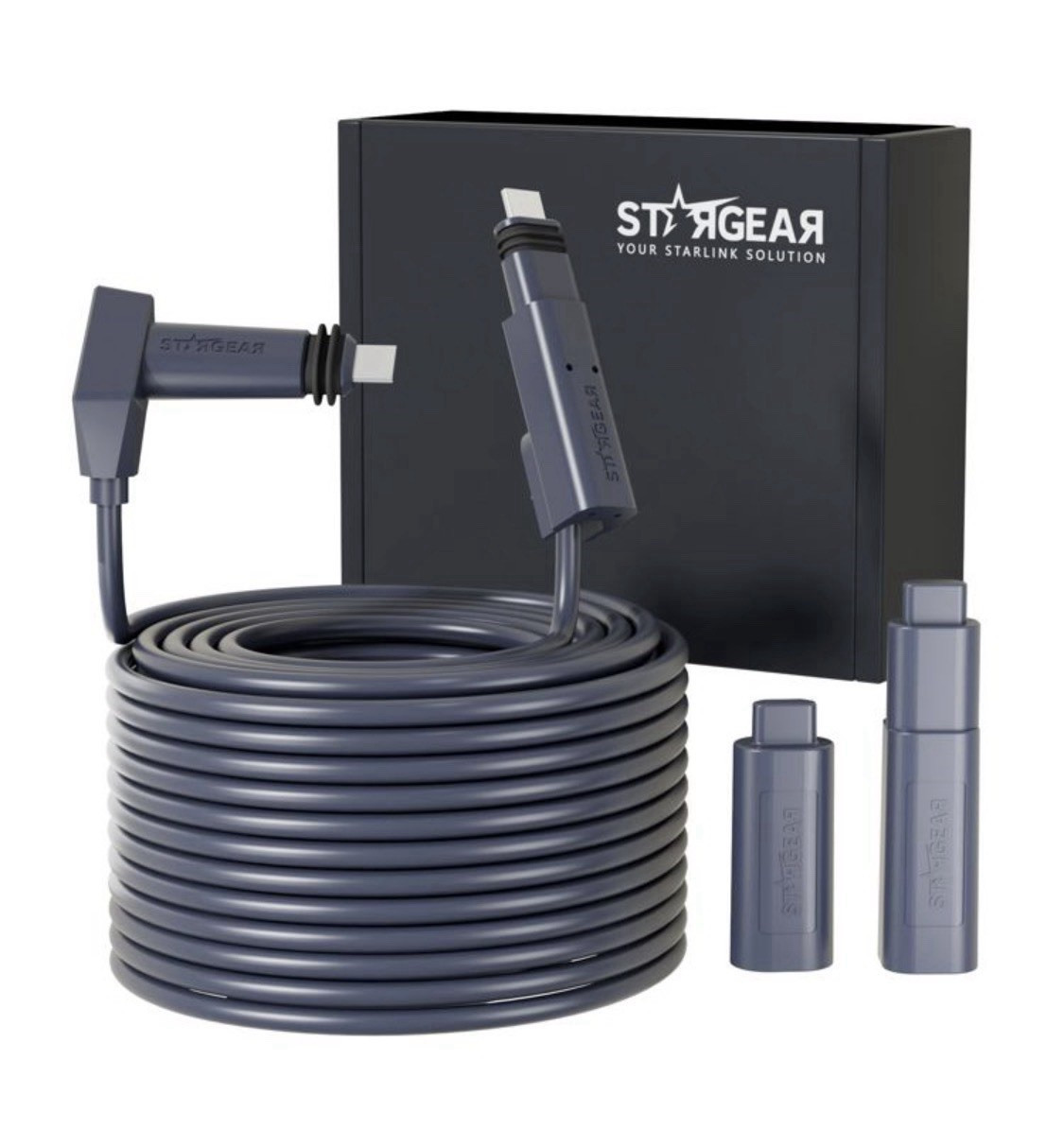 STARGEAR Starlink 75FT Replacement Cable for Standard Actuated Gen 2, Gray