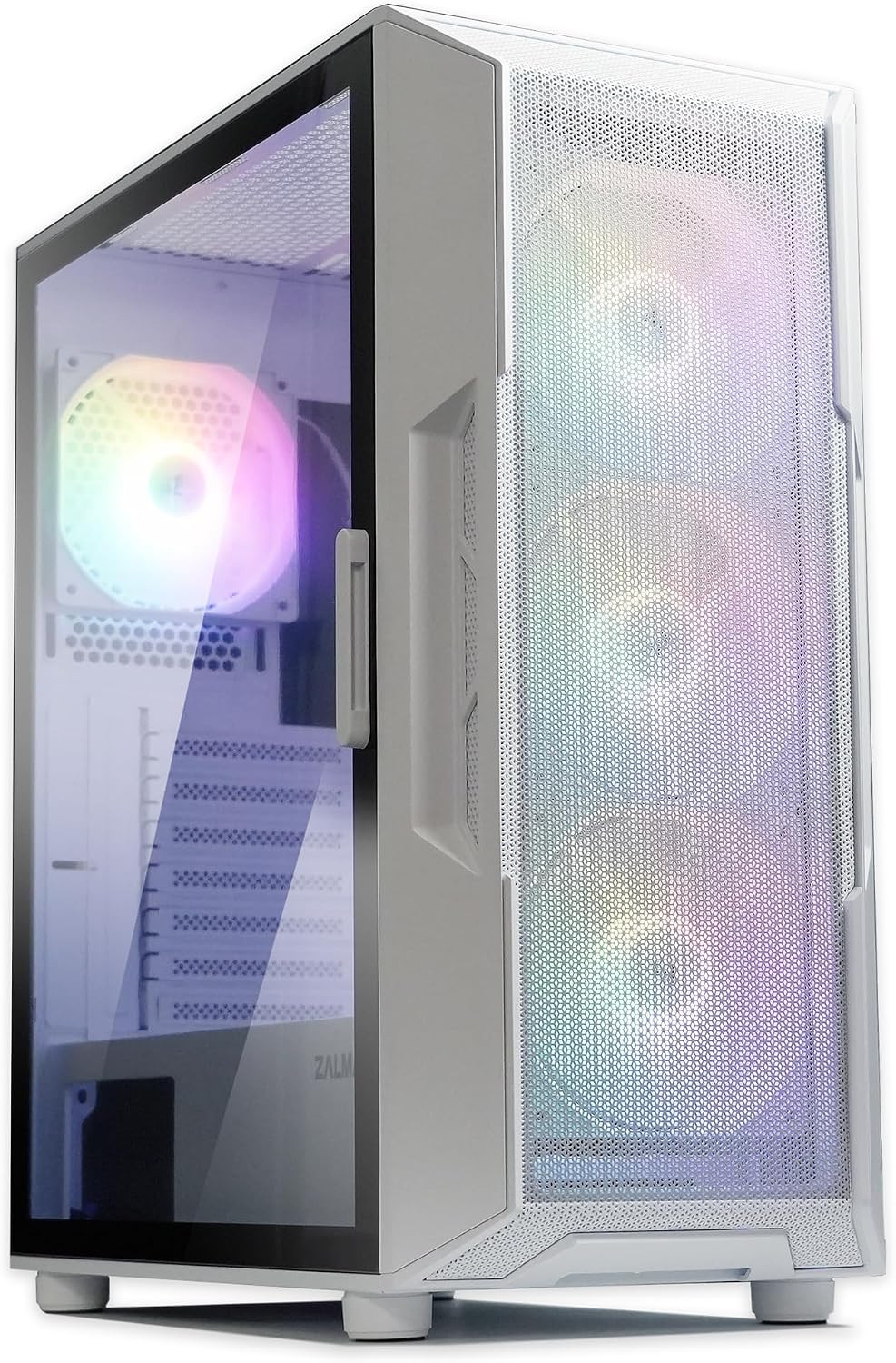 I3 Neo ATX Mid-Tower RGB Gaming PC Desktop Computer Case, White