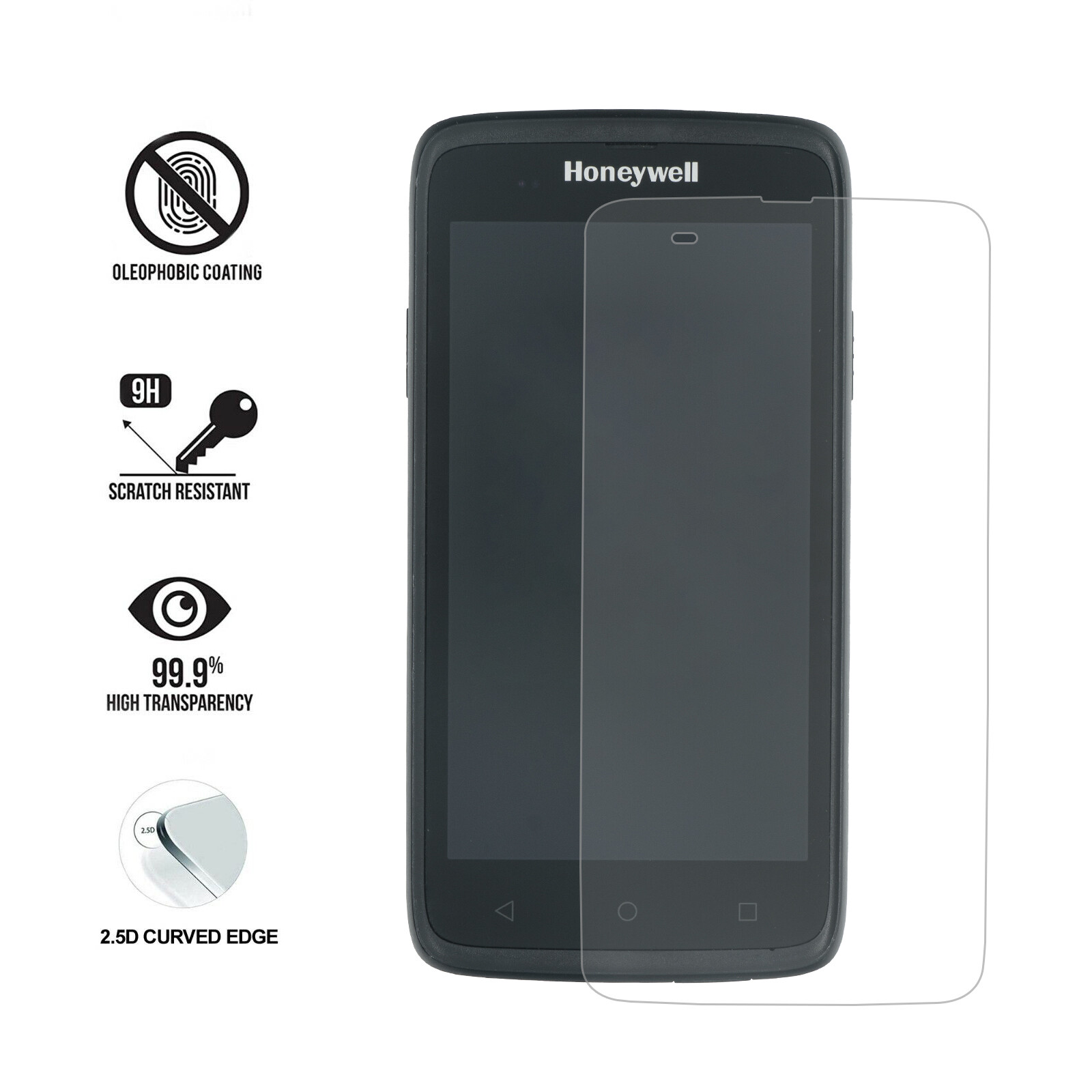 5-PACK New Tempered Glass Screen Protector for Honeywell Scanpal EDA51 Lots