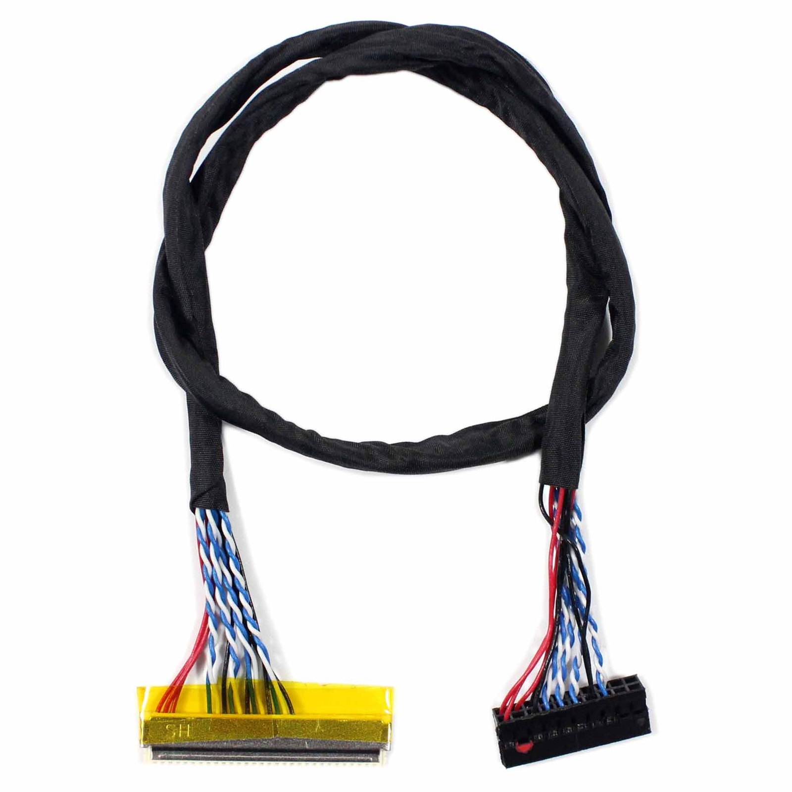 FIX-30Pin 1ch 6bit LVDS CABLE for 14.1" 15.4" 1280x800 1366x768 400mm Length