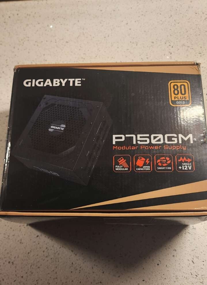 Modular Power Supply Gigabyte P750GM 80 PLUS GOLD 12v 120mm BRAND NEW IN BOX