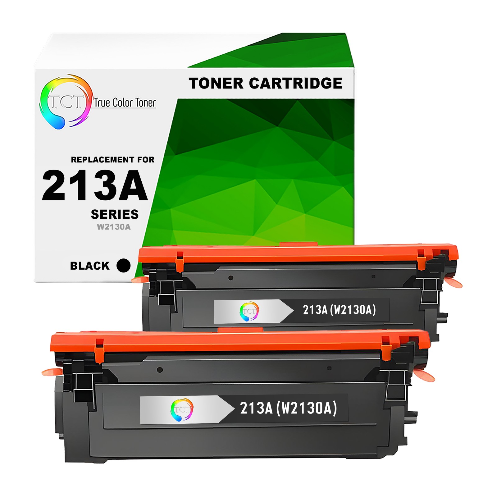 2Pk TCT Premium 213A Black for Compatible HP 5700dn 6700 Toner Cartridge