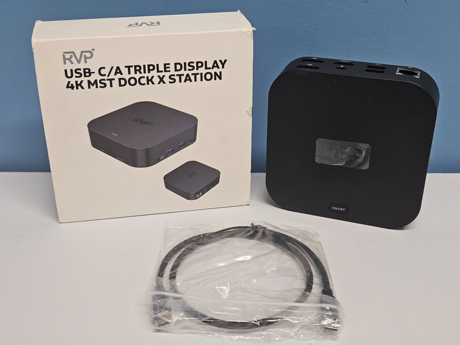 RVP USB-C/A Triple Display 4K MST Dock X Station USBC/A 5GBPS - New in Open Box