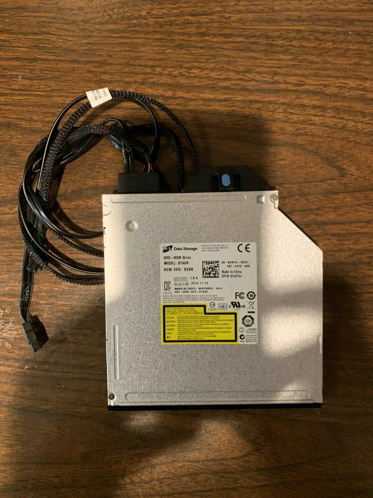 C4PGJ 0C4PGJ DELL OPTICAL DRIVE DVD ROM SLIM LINE with 0FMX51 Cables