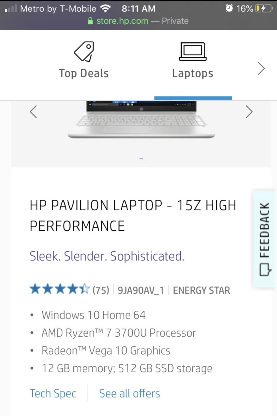 Hp Laptop Pavilion 15Z High Performance