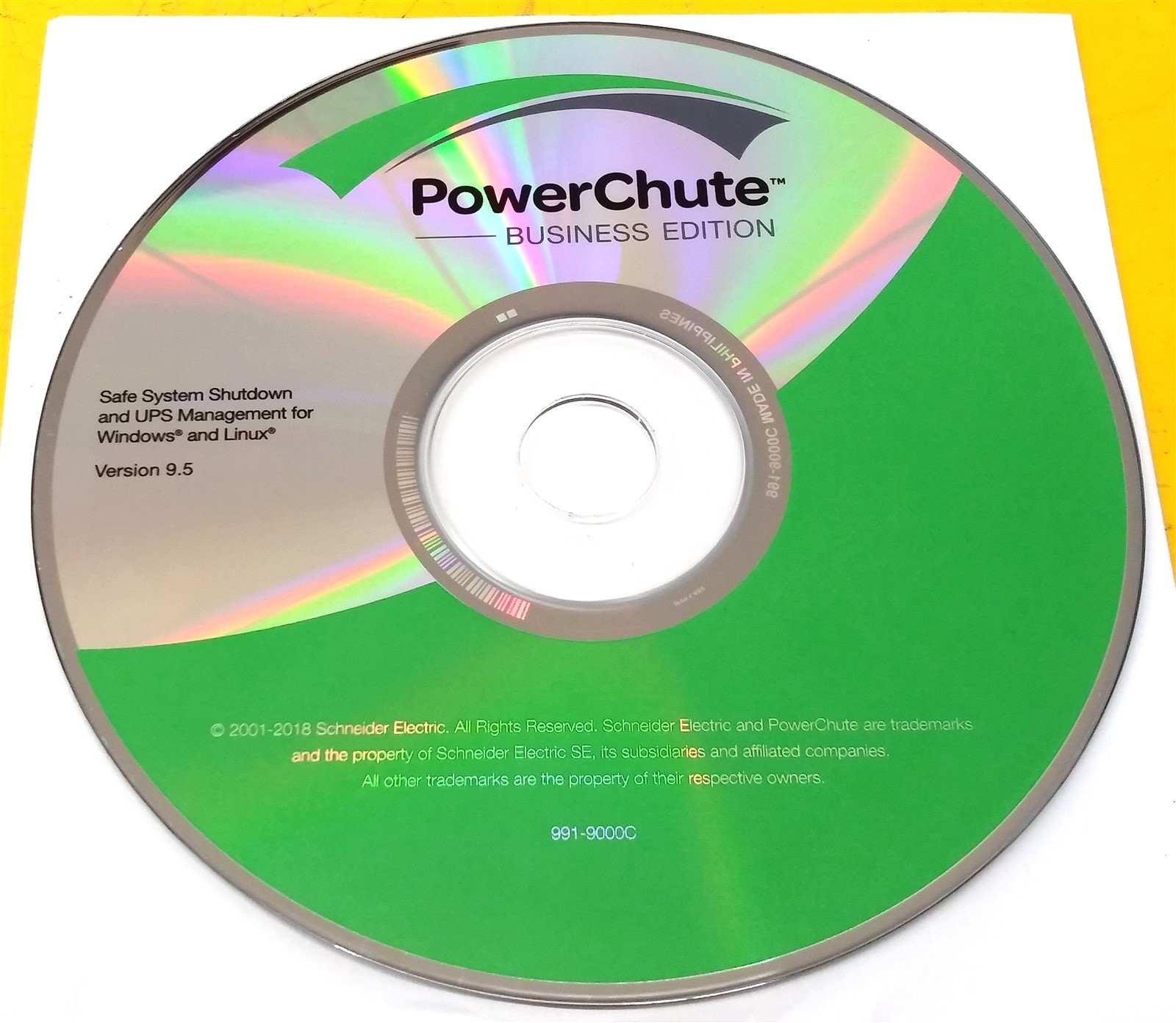 ⭐️⭐️⭐️⭐️⭐️ Software CD Disc APC Power Chute Business Edition 991-9000C Ver. 9.5