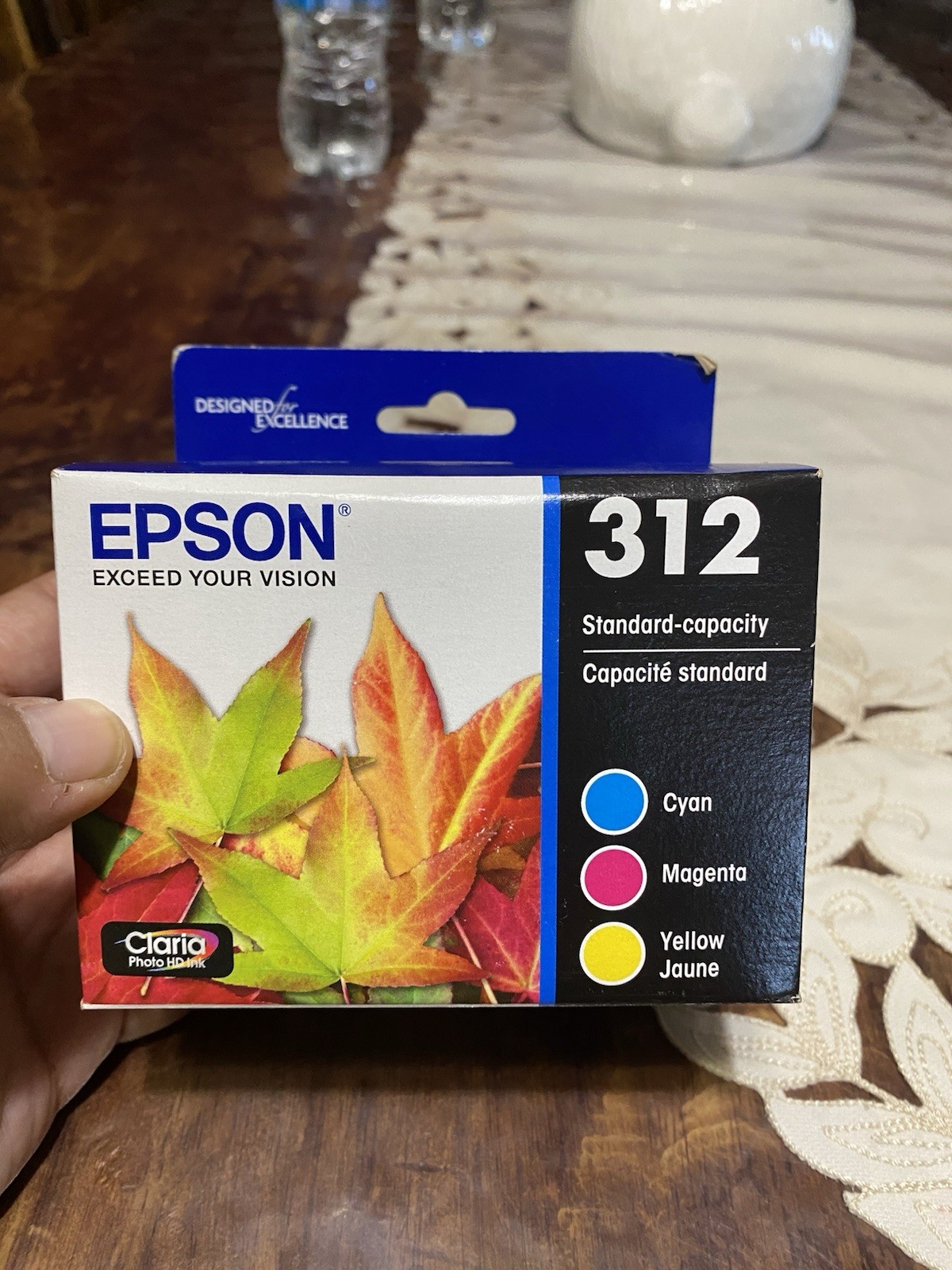 Genuine Epson 312 Standard Capacity Ink Cartridges 3 Color C/M/Y 12/2024 NEW