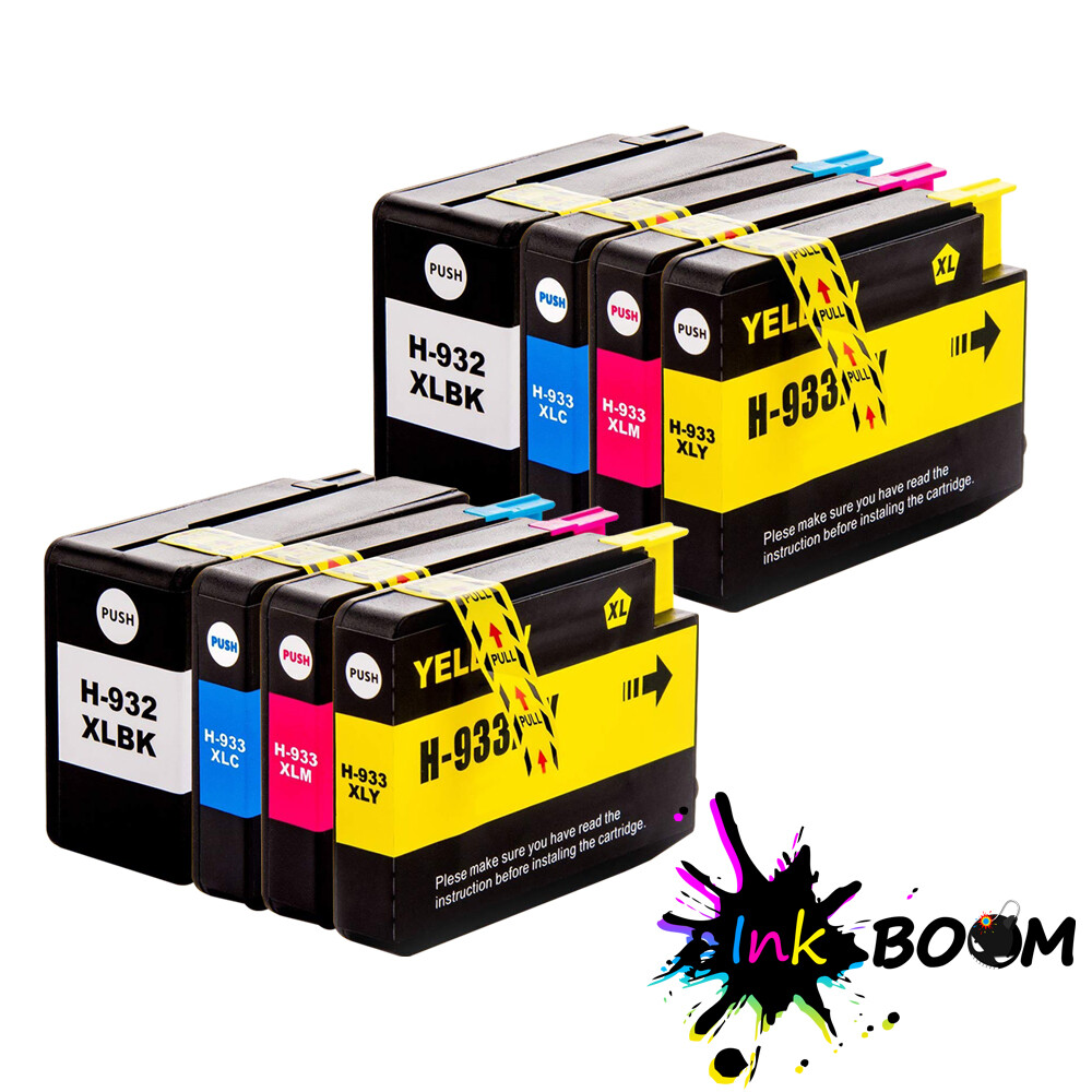 8 Ink Cartridge replace for HP 932XL 933XL Officejet 6600 6700 7612 7510 7512