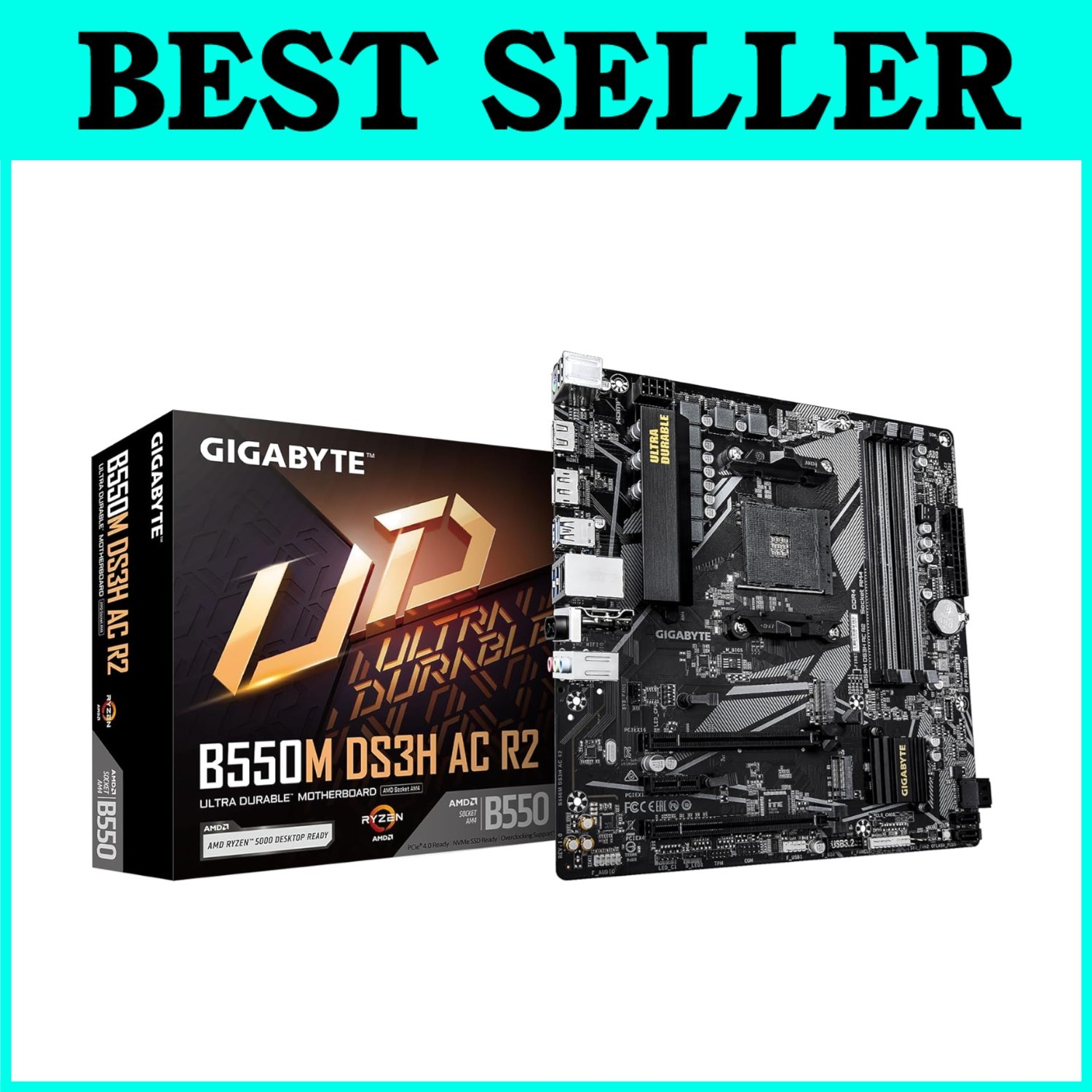 High Performance Ryzen Motherboard with PCIe 4.0 and Wi-Fi 5