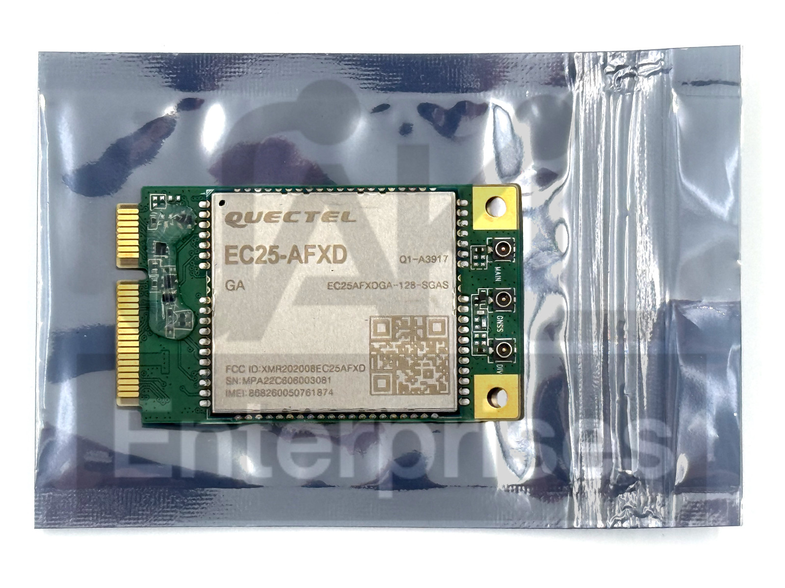 Quectel EC25-AFXD MINIPCIE (x100 box, Data-only version) Mini-PCIe 4G LTE