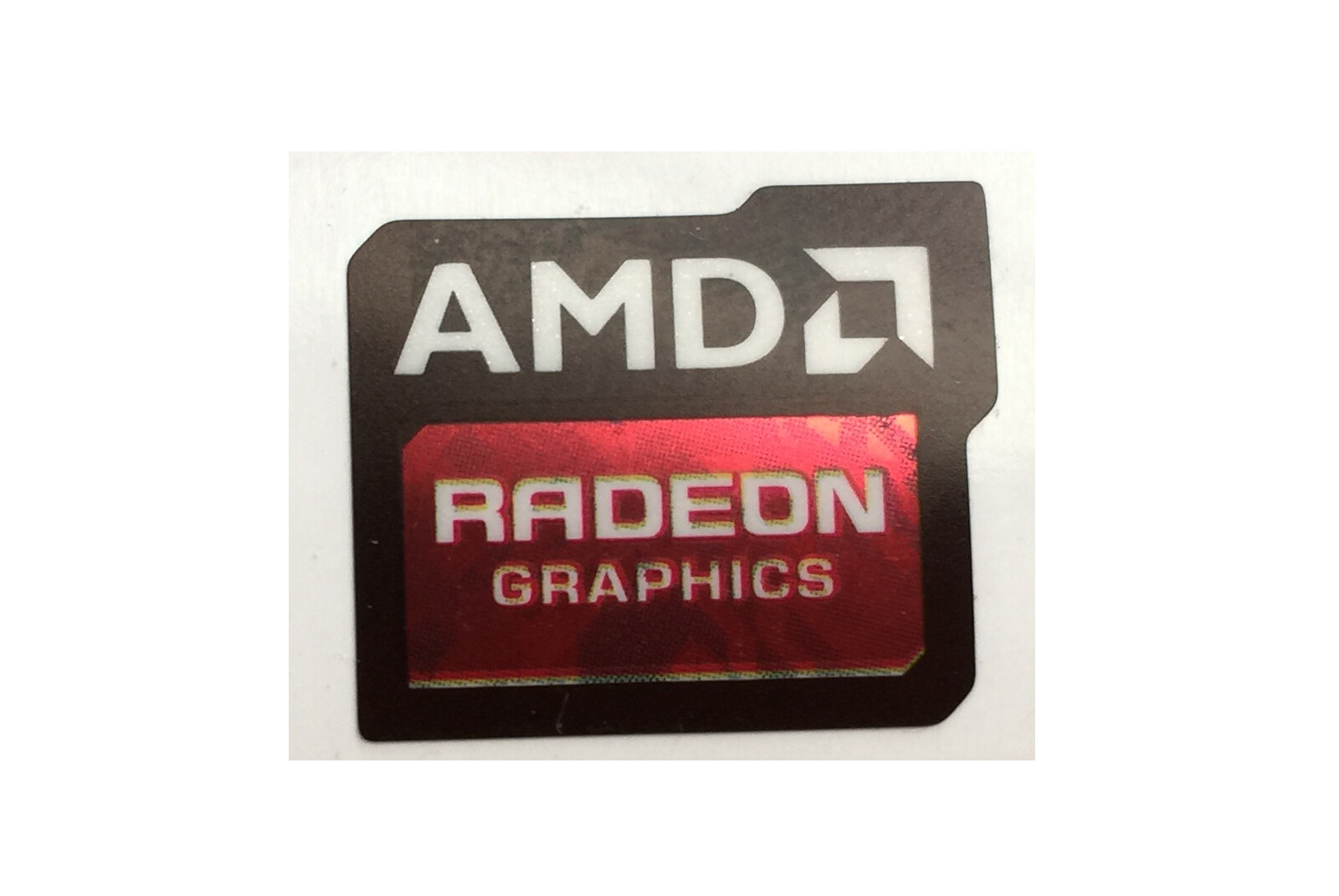 1 pcs Sticker for AMD Radeon Graphics Skylake Logo Decal Badge 16.5mm x 19.5mm 