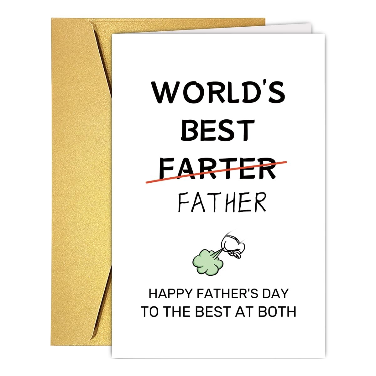 Funny Fart Fathers Day Card Gift For Him Humor Dad Grandpa COH-F COLINHELIN Wife