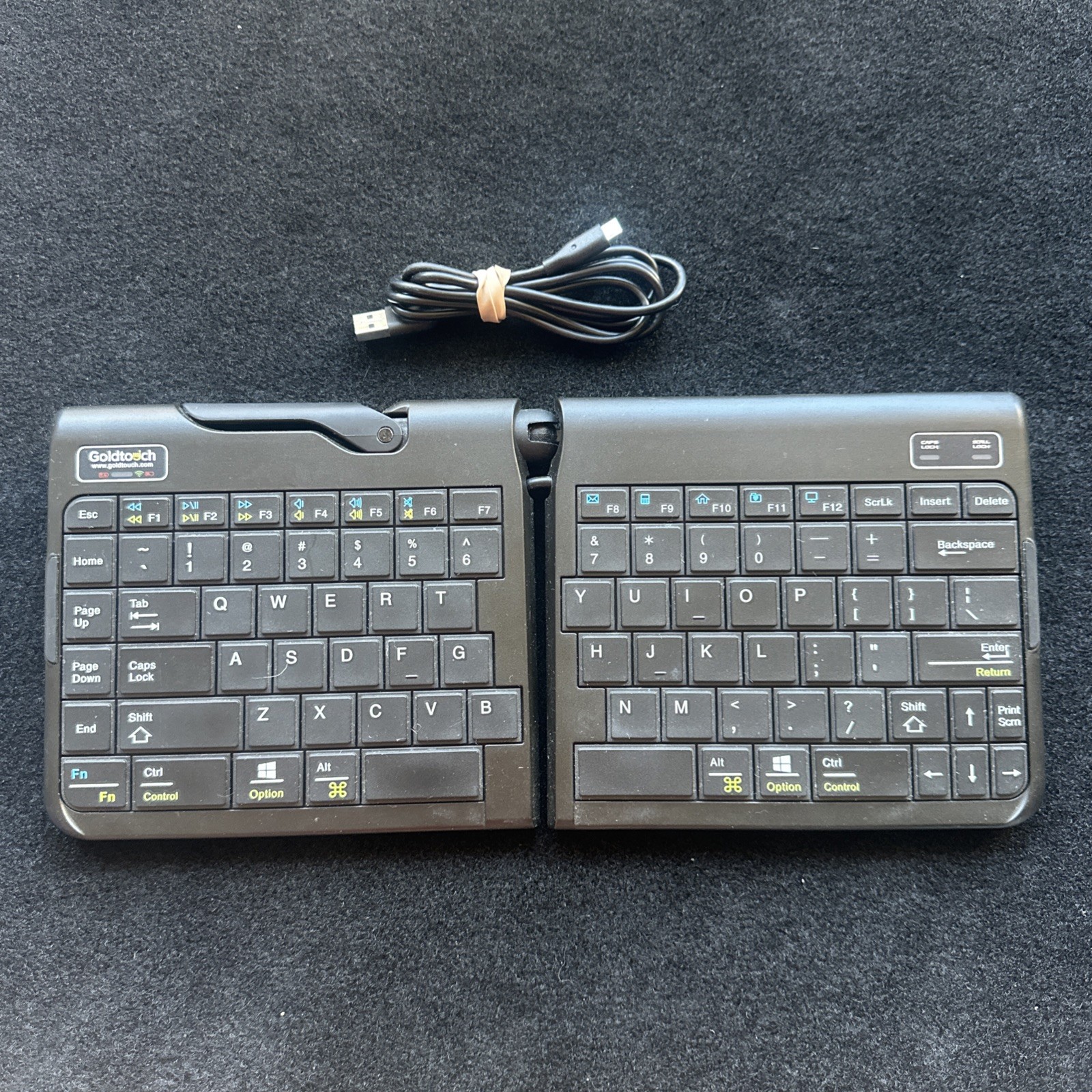 Goldtouch SK-2721 Adjustable MAC/PC Ergonomic Foldable Mobile Wired Keyboard