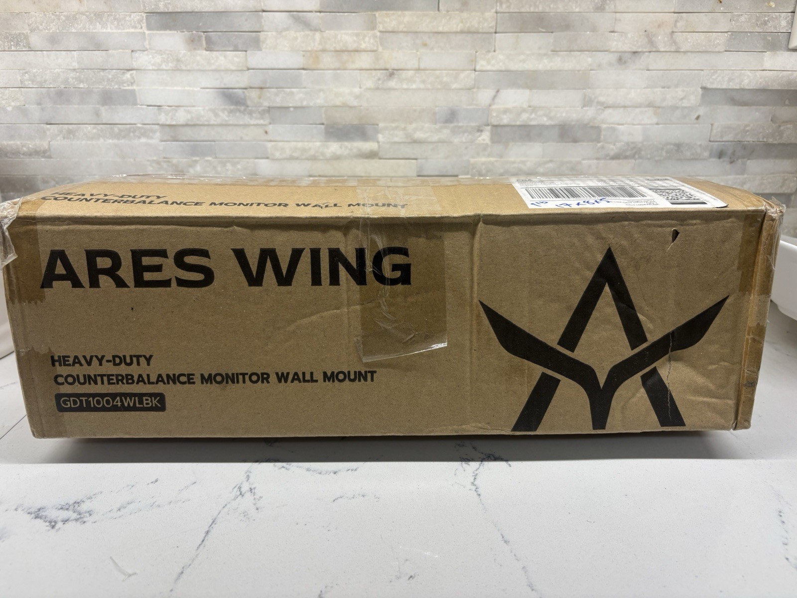 ARES WING GDT1004WLBK Heavy Duty Counterbalance Monitor Wall Mount